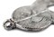 The Bead Chest Silver Rising Sun Baule Pendant (56x32mm): African Tribal Metal Pendant for DIY Jewelry and Necklace